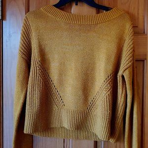 Yellow Woven Sweater